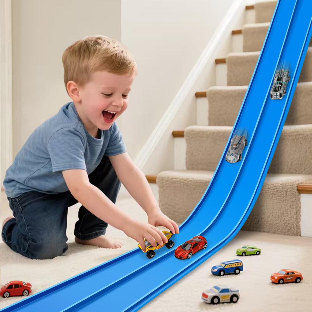 Vcsaq flexible race track 15ft roll design for versatile home racing fun