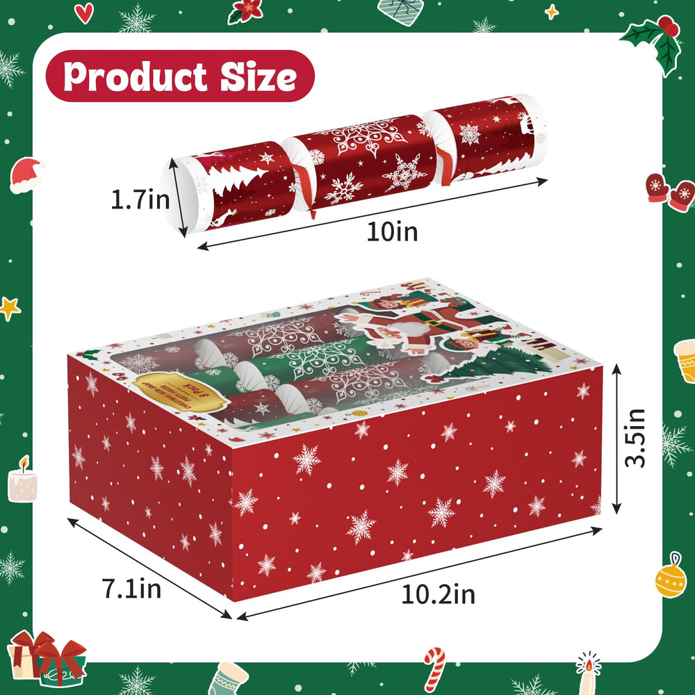 Vdamu snowflake design favors enhance holiday table ambiance with warm, cozy appeal.