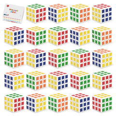 Vdealen mini cubes 24-pack close-up, compact puzzle set for classroom rewards.