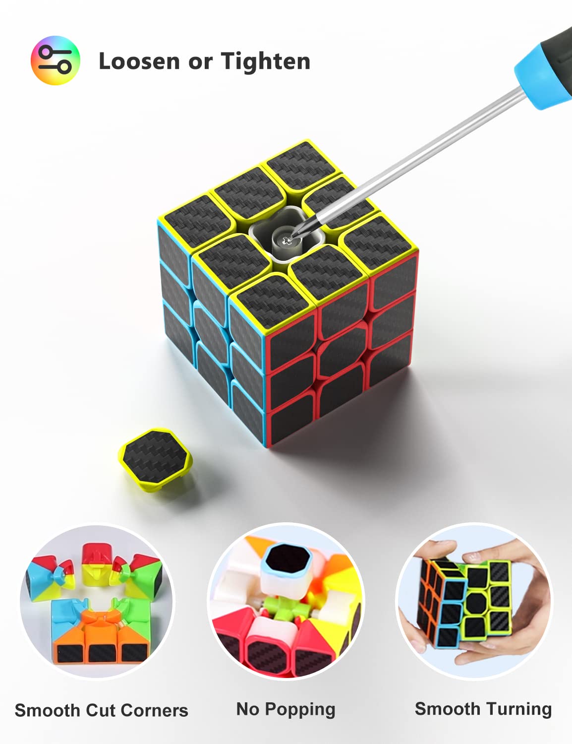 Vdealen 3x3x3 cube ready for challenging brain-teasers and spatial planning