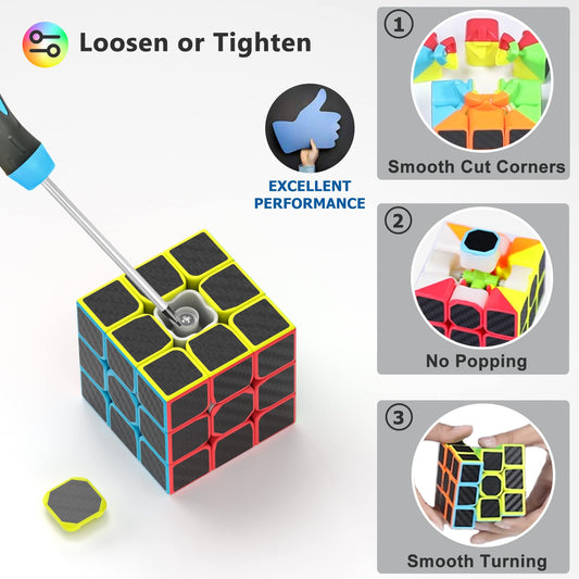 Vdealen speed cube set 3x3x3 in action highlighting fast solving potential