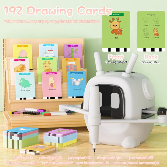 VDPDO 192-card set sparks animal, vehicle, and floral drawing adventures for kids.