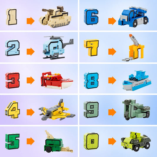 VEAIS Alpha Bot number-to-military-model transformation promotes imaginative learning.