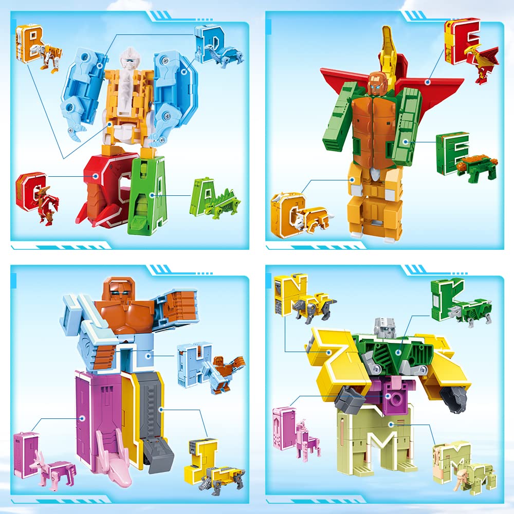 VEAIS Alphabots dinosaur form sparks imaginative play while reinforcing letter recognition.