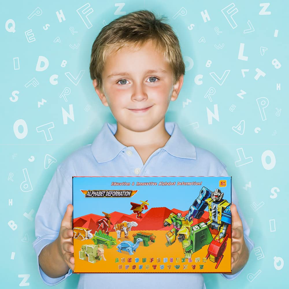 VEAIS Alphabots durable ABS construction resists drops for classroom play.