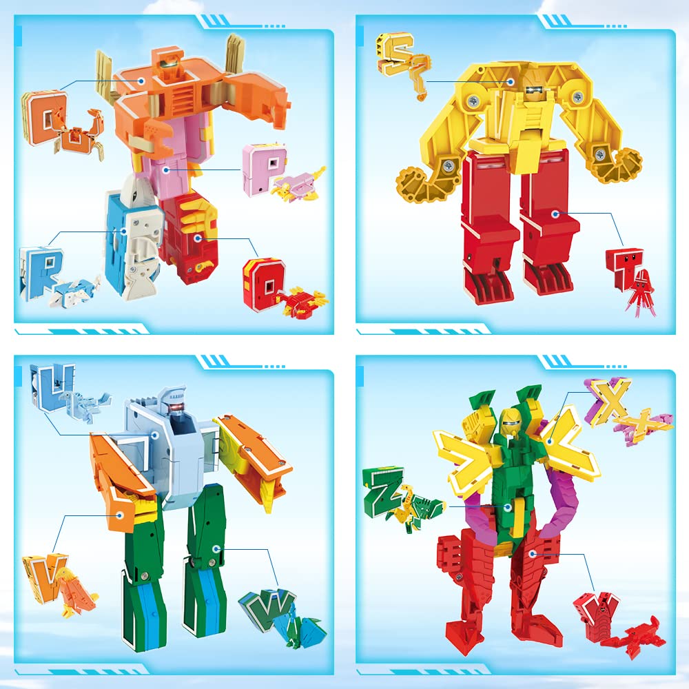 VEAIS Alphabots sika deer shape supports storytelling and quick alphabet association.