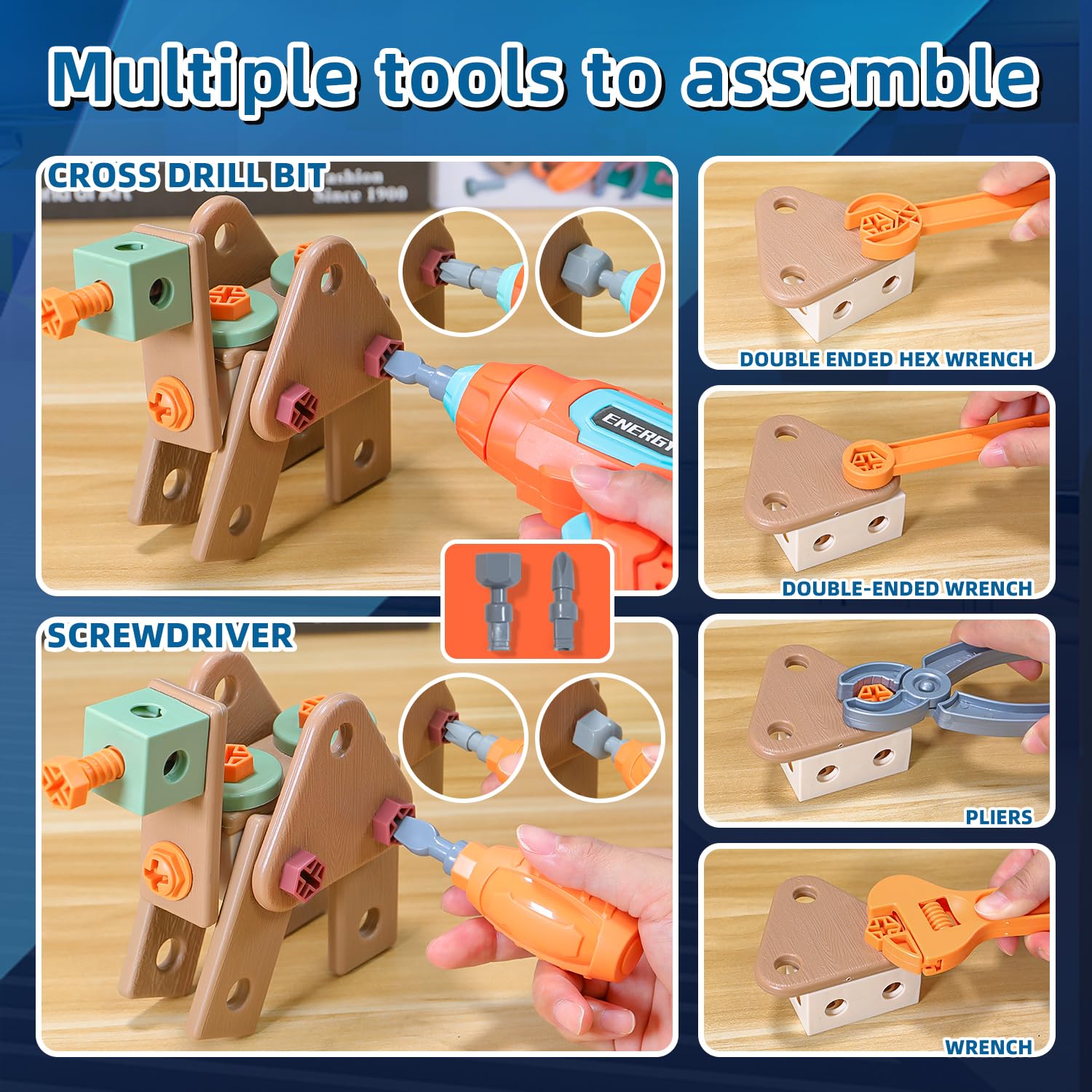 VEAIS Instruction Booklet with models: guides varied constructions and achievement.