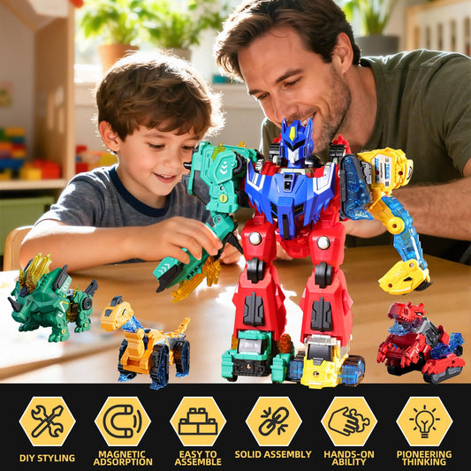 VEAIS magnetic-connecting-pieces enhance quick assembly and early problem solving during play.