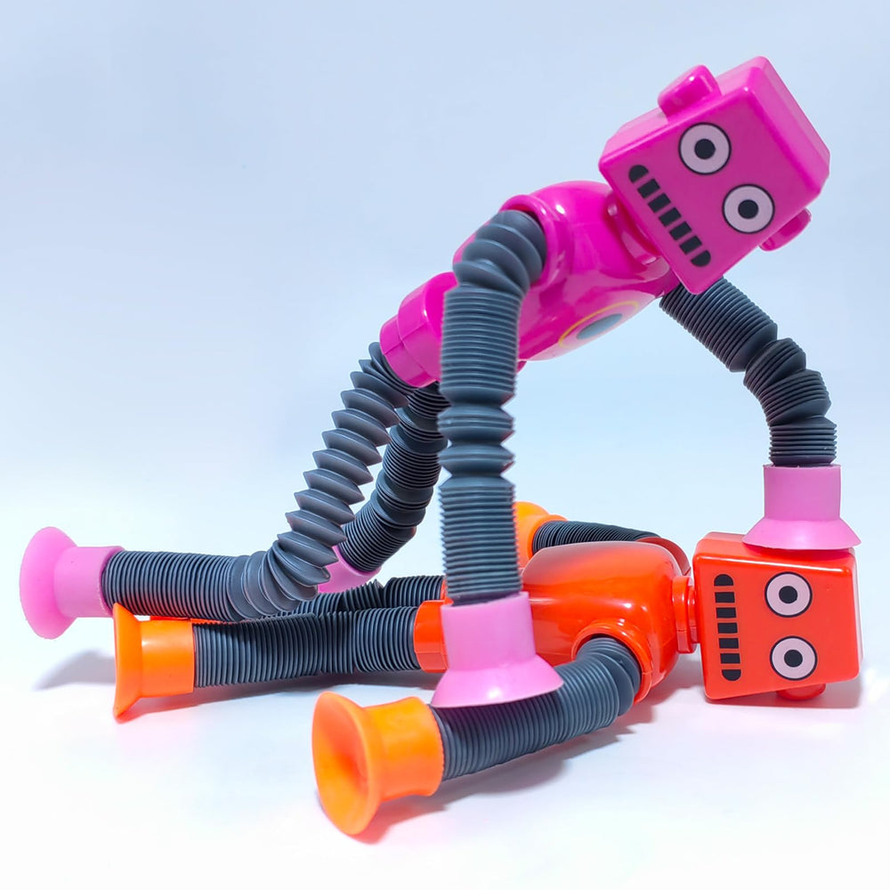 Veakeqe bendable robot toy attached to a mirror sparks creative play