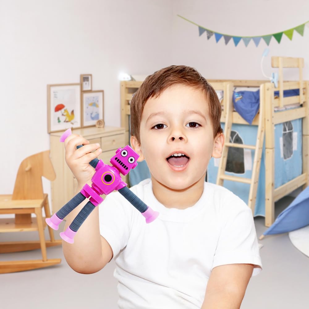 Veakeqe pop tubes robot used as a busy fidget toy for focus