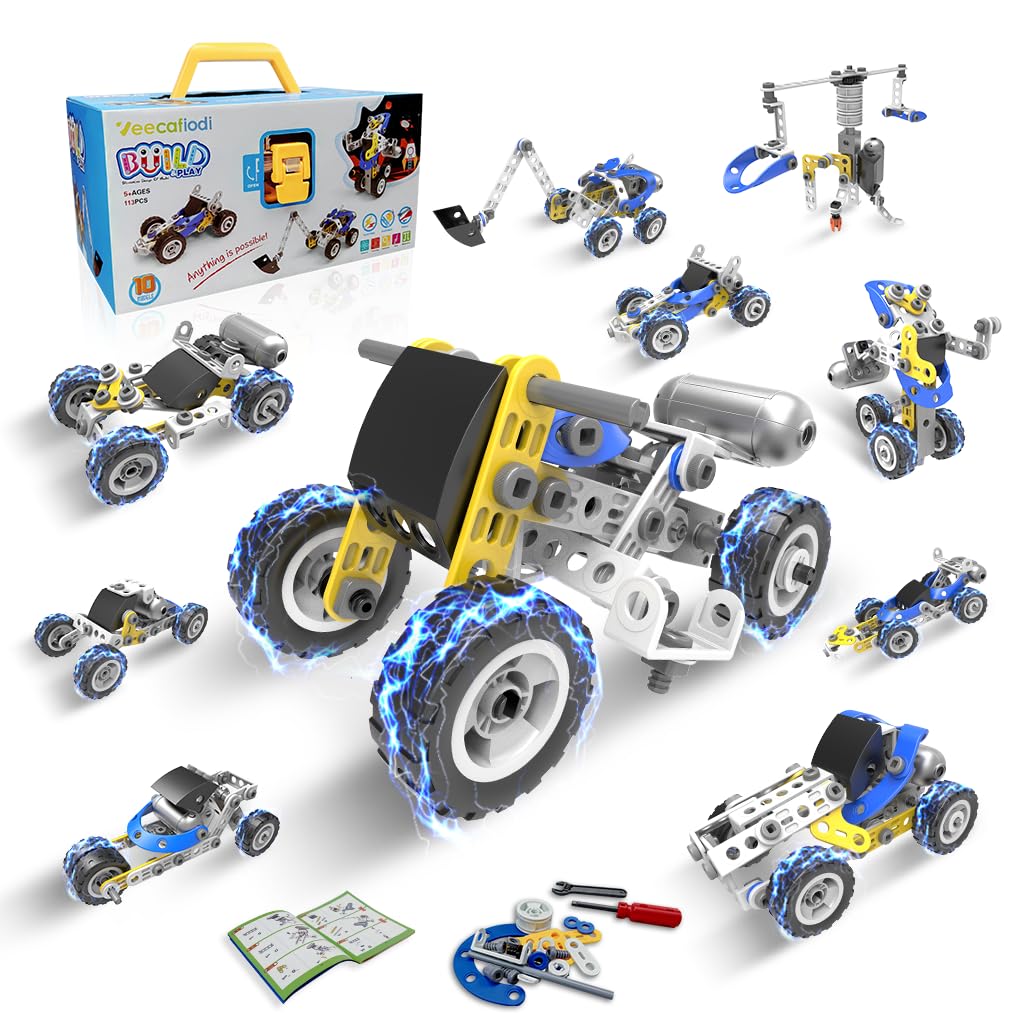 Veecafiodi 10-in-1 STEM excavator model for creative building play