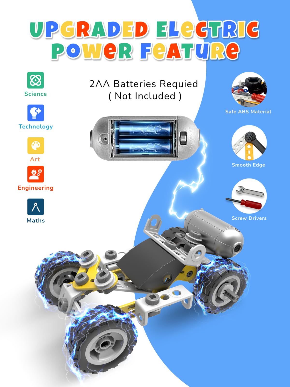 Veecafiodi 10-in-1 STEM rotary crane model for engineering exploration