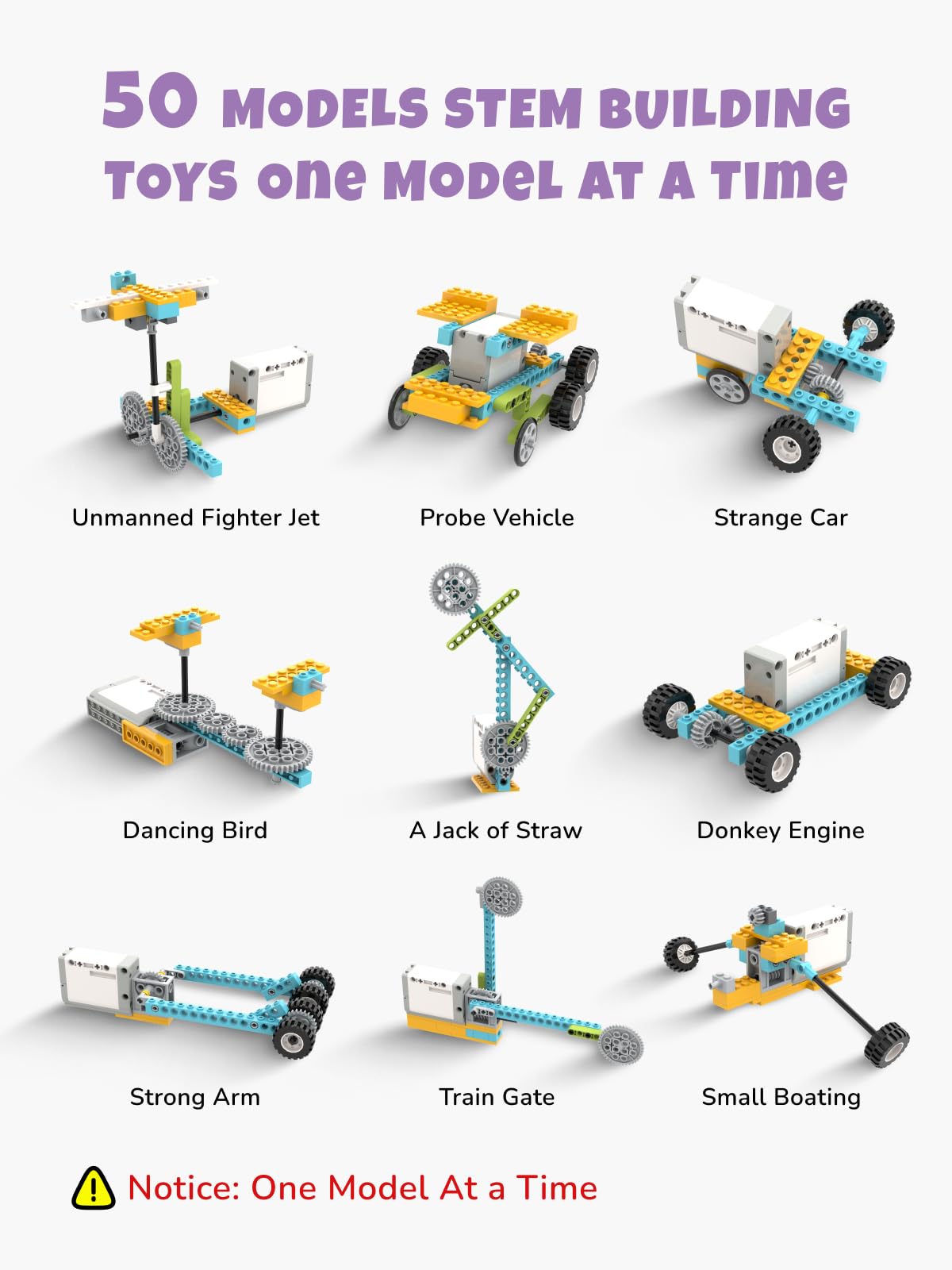 Veecafiodi 50-in-1 STEM kit attack and defense robot model supports creative engineering play