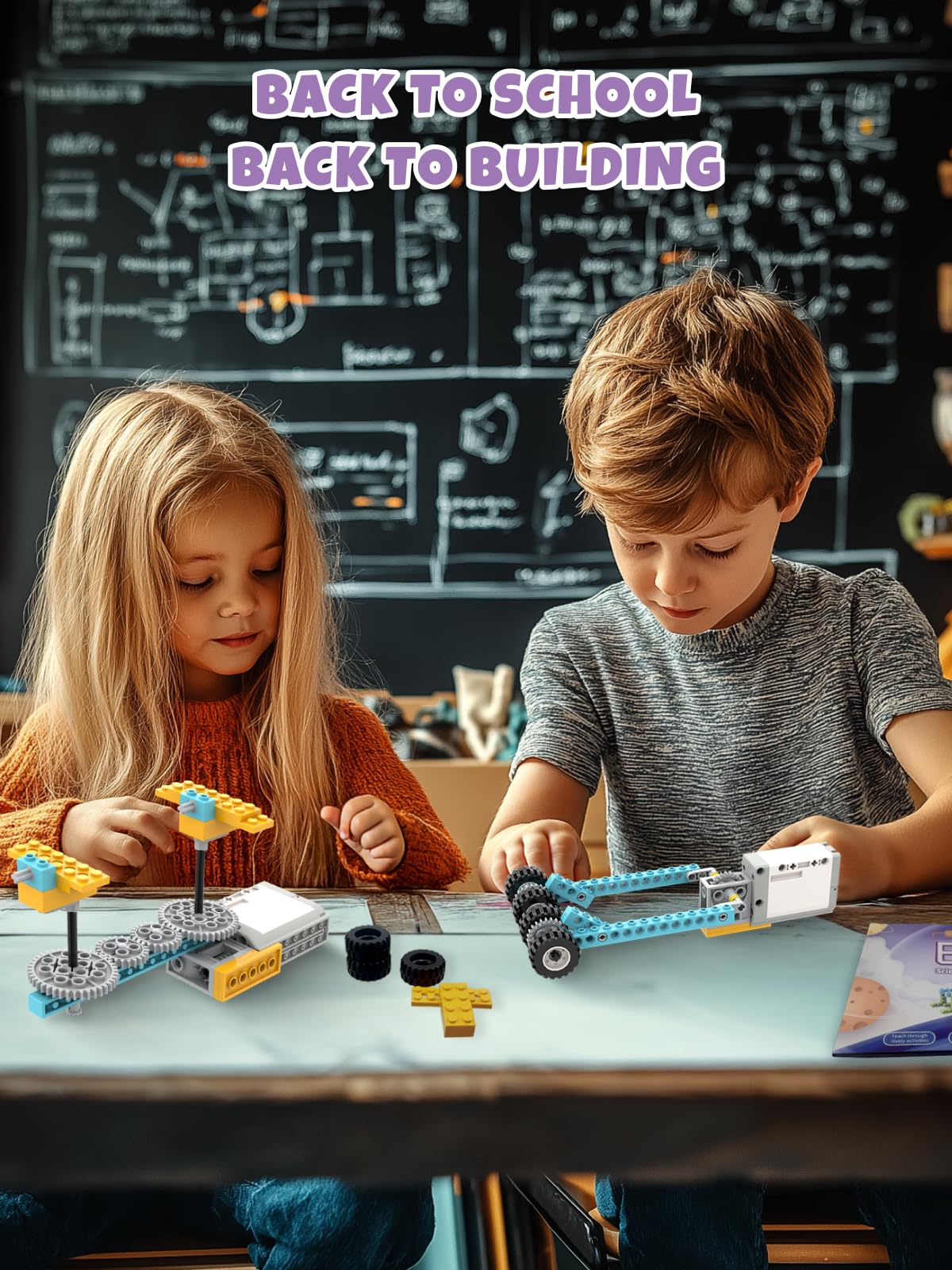 Veecafiodi 50-in-1 STEM kit clear instruction manual aids independent learning