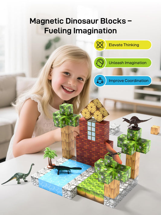 Veecafiodi dinosaur figures playset enhances storytelling during creative pretend-play adventures.