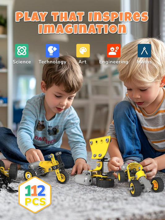 Veecafiodi excavator model for creativity and problem-solving during play.