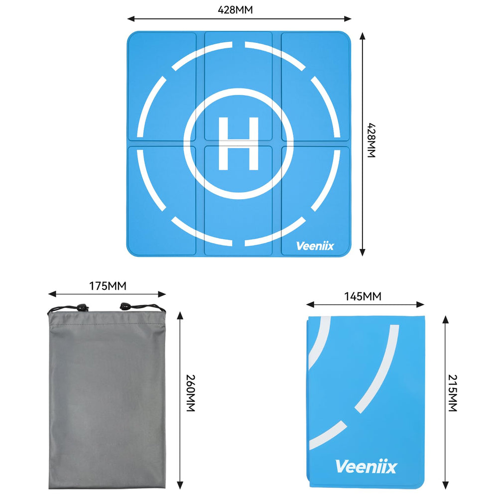 Veeniix drone landing pad waterproof construction for outdoor use and durability.