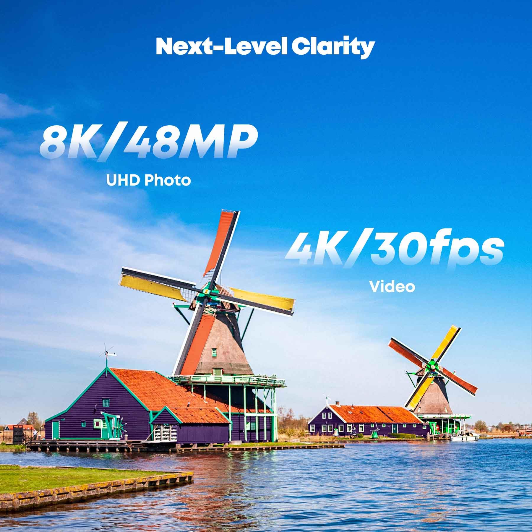 Veeniix V11MINI 3-axis gimbal stabilizes footage in-flight.