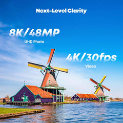 Veeniix V11MINI 3-axis gimbal stabilizes footage in-flight.