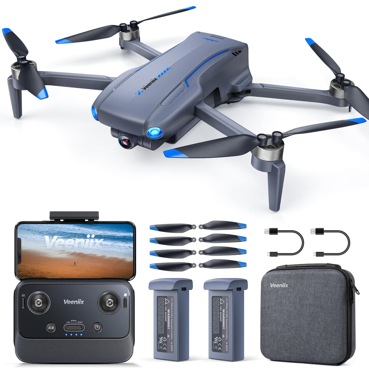 Veeniix V11MINI SE folded drone for easy travel and quick setup.