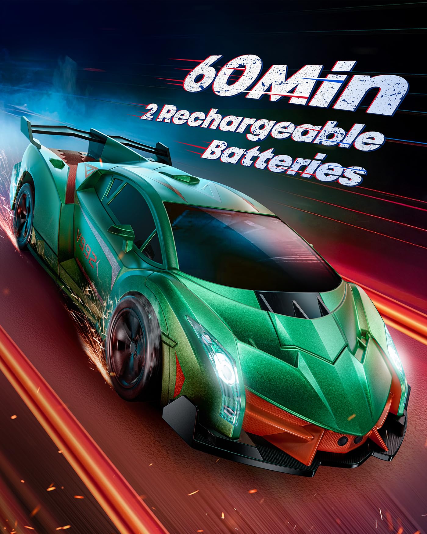 Veeniix V992 dual batteries support longer play sessions