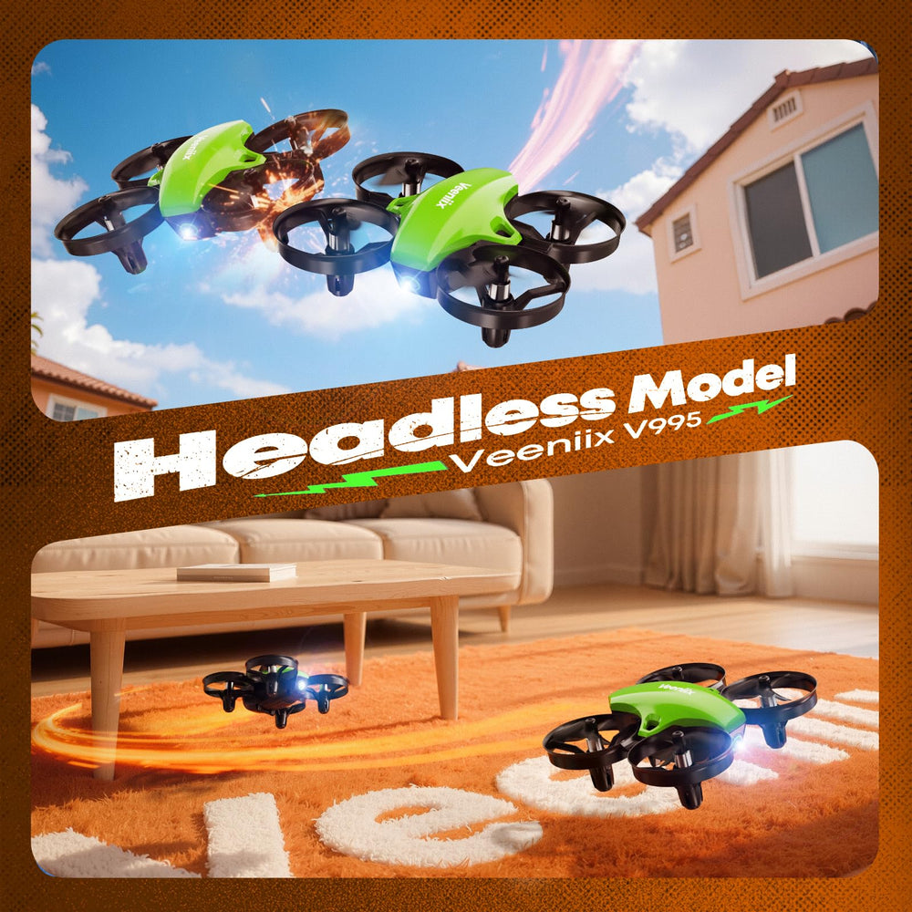 Veeniix V995 mini drone with low-power alert for better flight planning