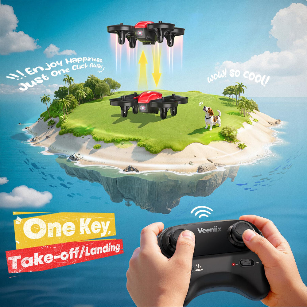 Veeniix V995 circular flight with 360-degree rotation for smooth circling.