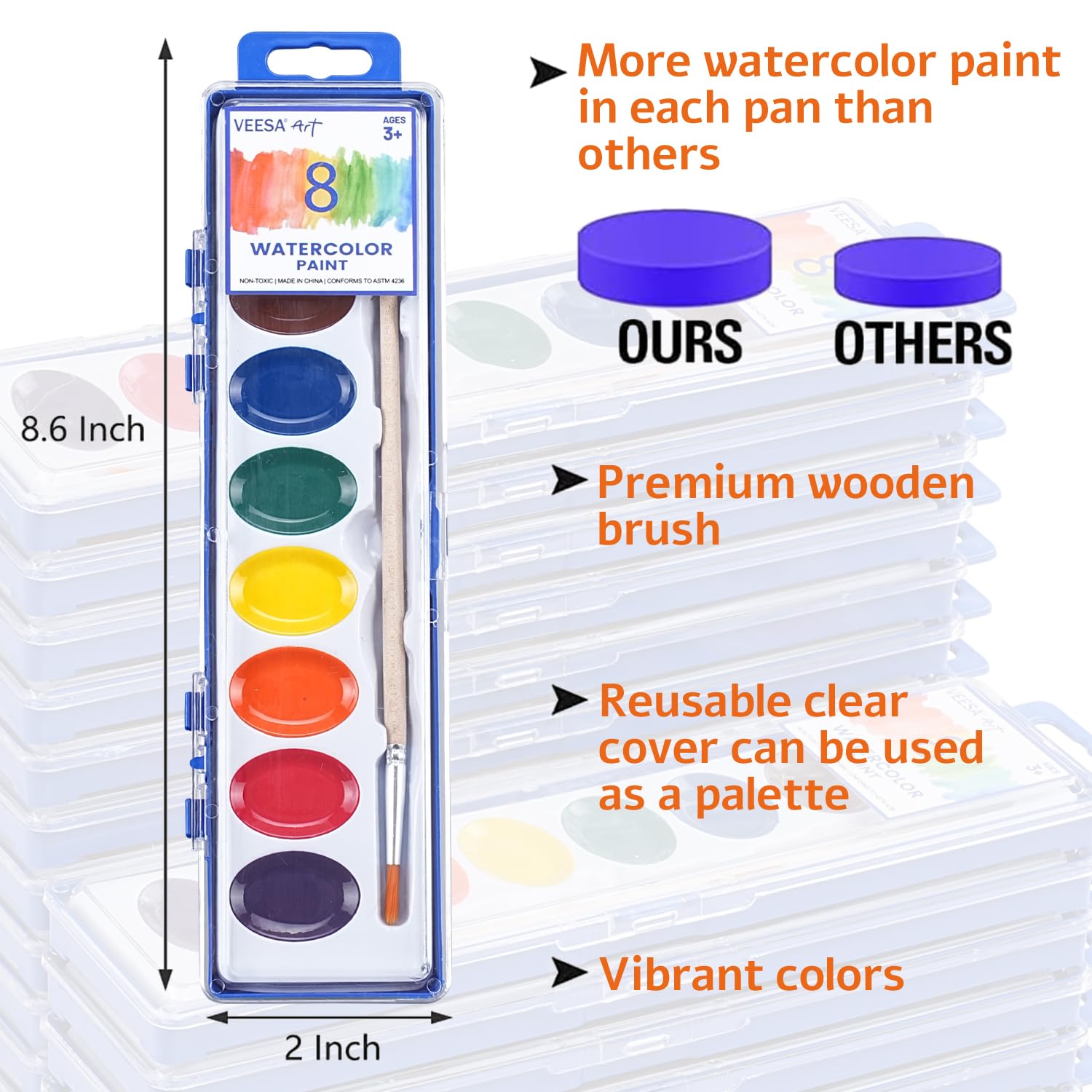 VEESA vibrant pigments close-up for rich art