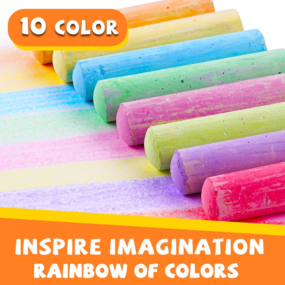 VEESA Chalk is washable and non-toxic for safe kids' creativity.