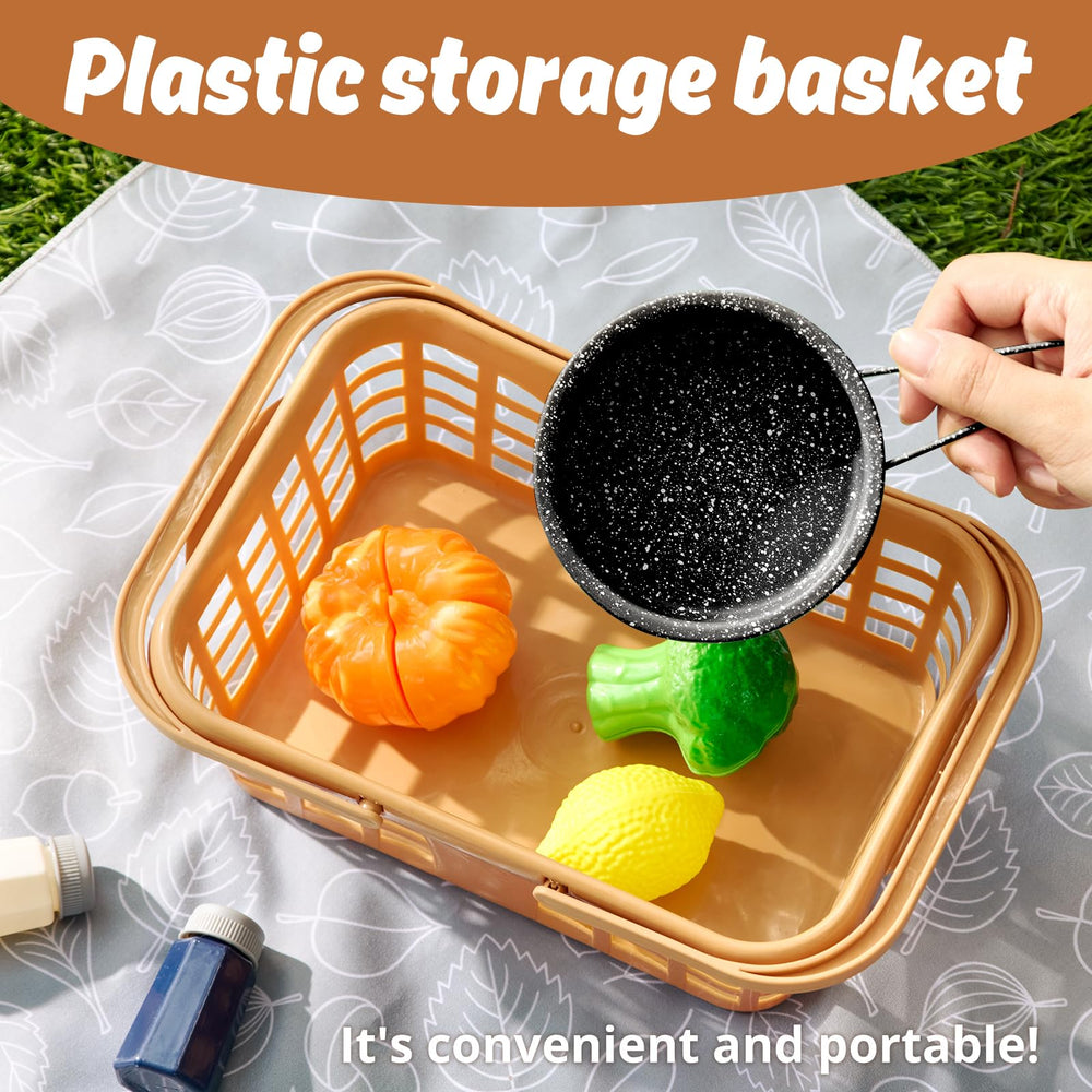 Veitch fairytales pan supports vibrant pretend cooking and cleanup fun.
