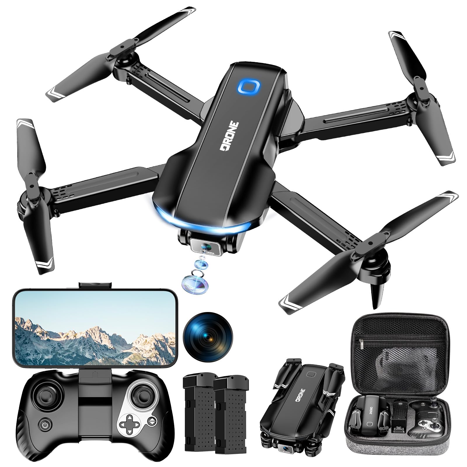 Velcase drone with 1080p camera angle delivers crisp aerial shots for social sharing