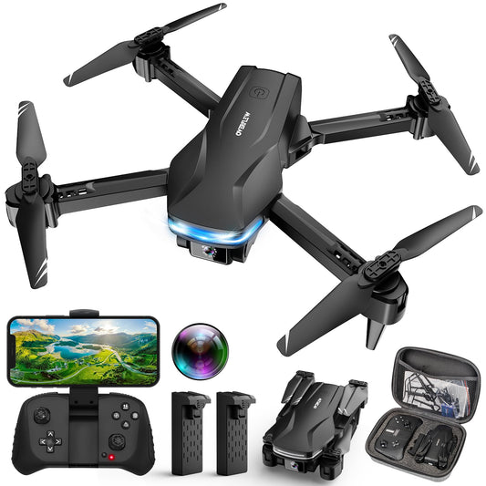 Velcase drone with 1080P camera captures crisp aerial views for beginners