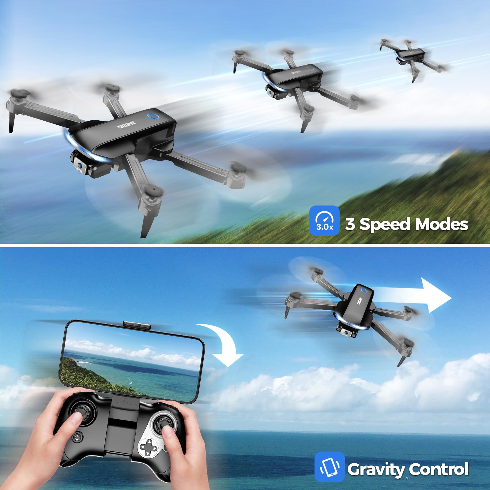 Velcase drone propeller guards and spare blades for safer, ready-to-fly sessions