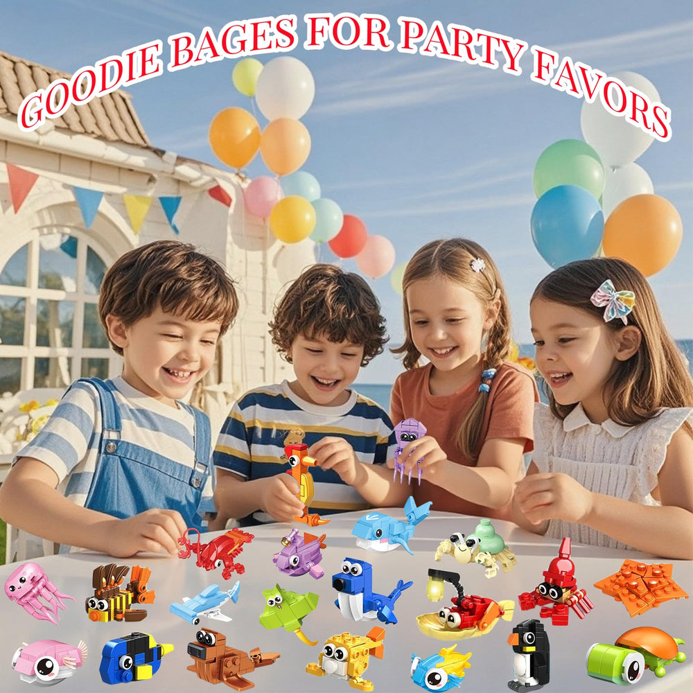 VEMBAP shark and turtle builds in a hands-on ocean exploration scene