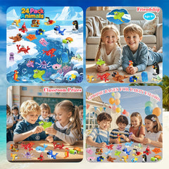 VEMBAP classroom prize setup featuring ocean animal builds