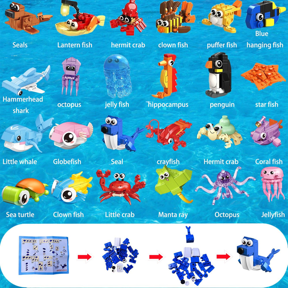 VEMBAP birthday gift idea with educational ocean animal building play