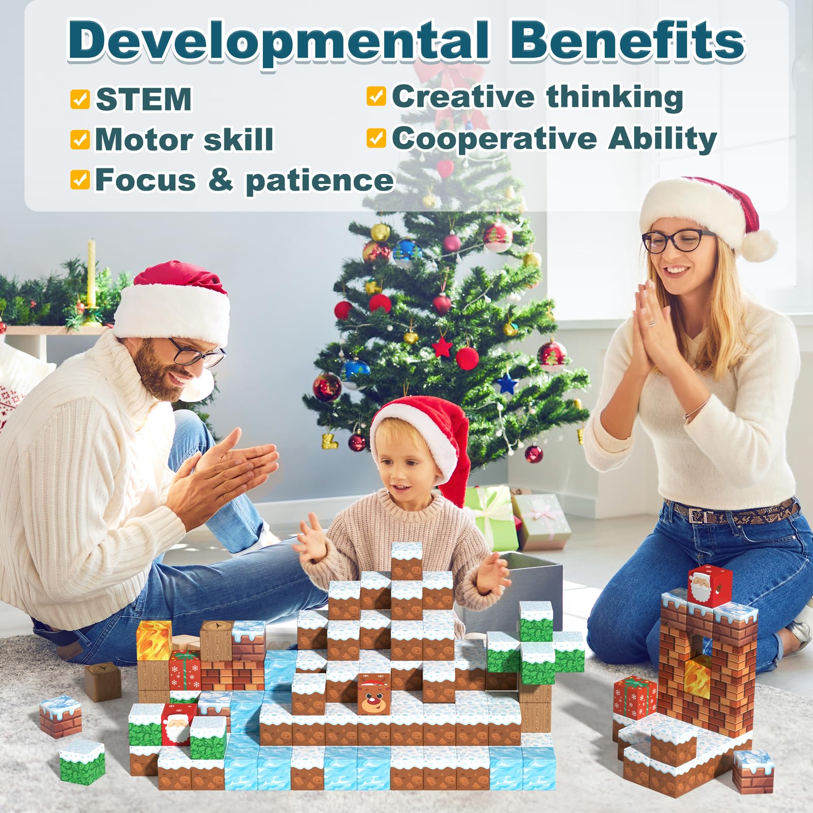 Veneibe magnetic blocks STEM-focused toy sparks early engineering curiosity.