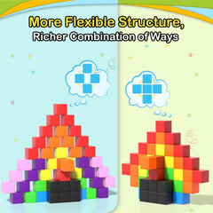 Veneibe magnetic blocks storage bag keeps pieces organized and portable.