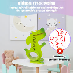 Vennocci dinosaur piggy bank acrylic belly lets kids watch savings grow.