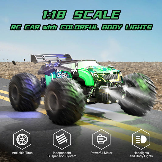Vensico RC truck off-road tyres demonstrating strong grip on uneven terrain
