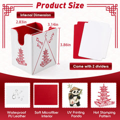 Venssu bright red and white design adds playful style