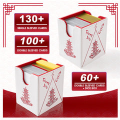 Venssu deck box with magnetic closure protects cards in transit