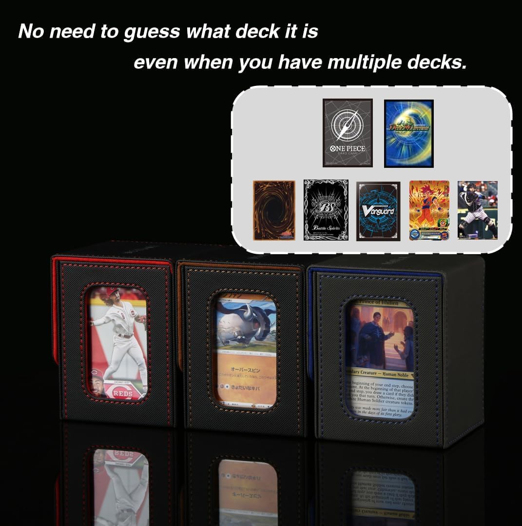 Venssu MTG deck box shown open with cards for quick access.