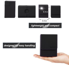 Venssu MTG deck box PU leather shell protects cards during transport.