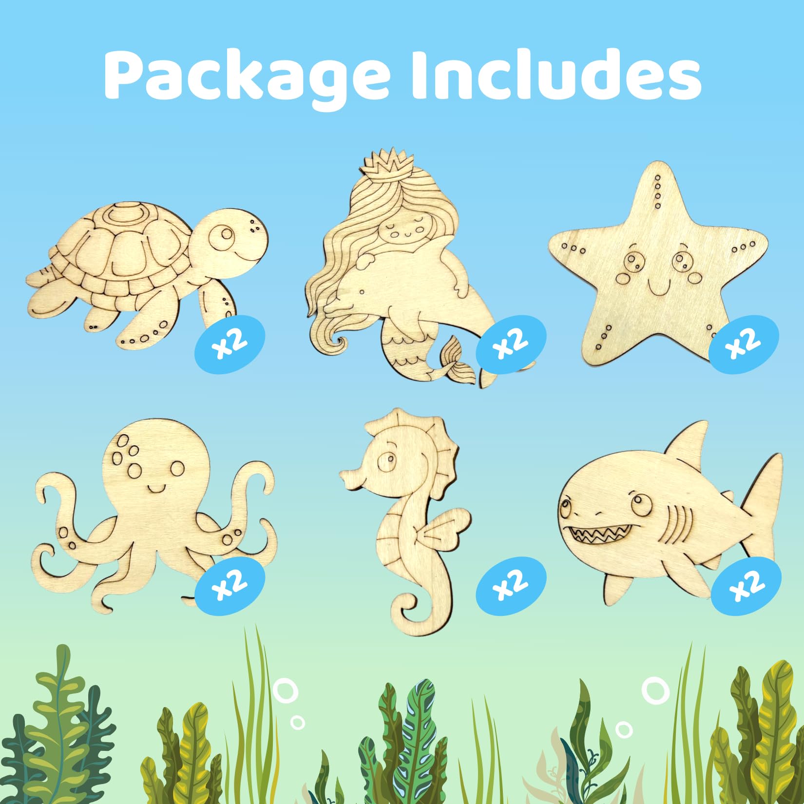 VENUSFIT Sea thank-you cards for charming party keepsakes.