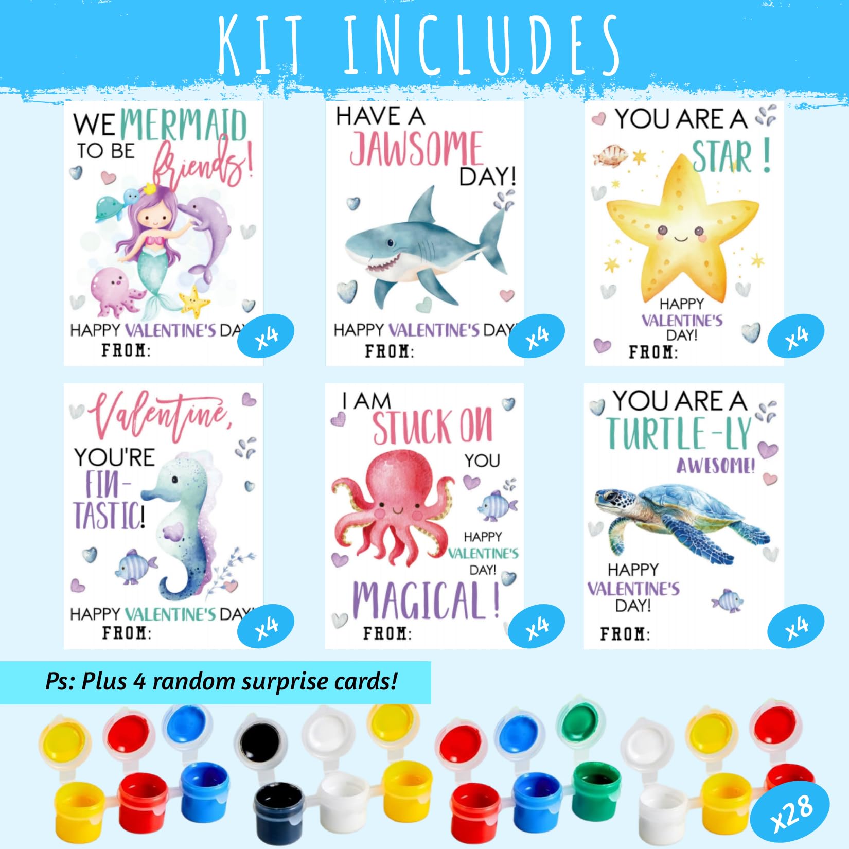 Venusfit three-color watercolors offer simple painting for little artists.