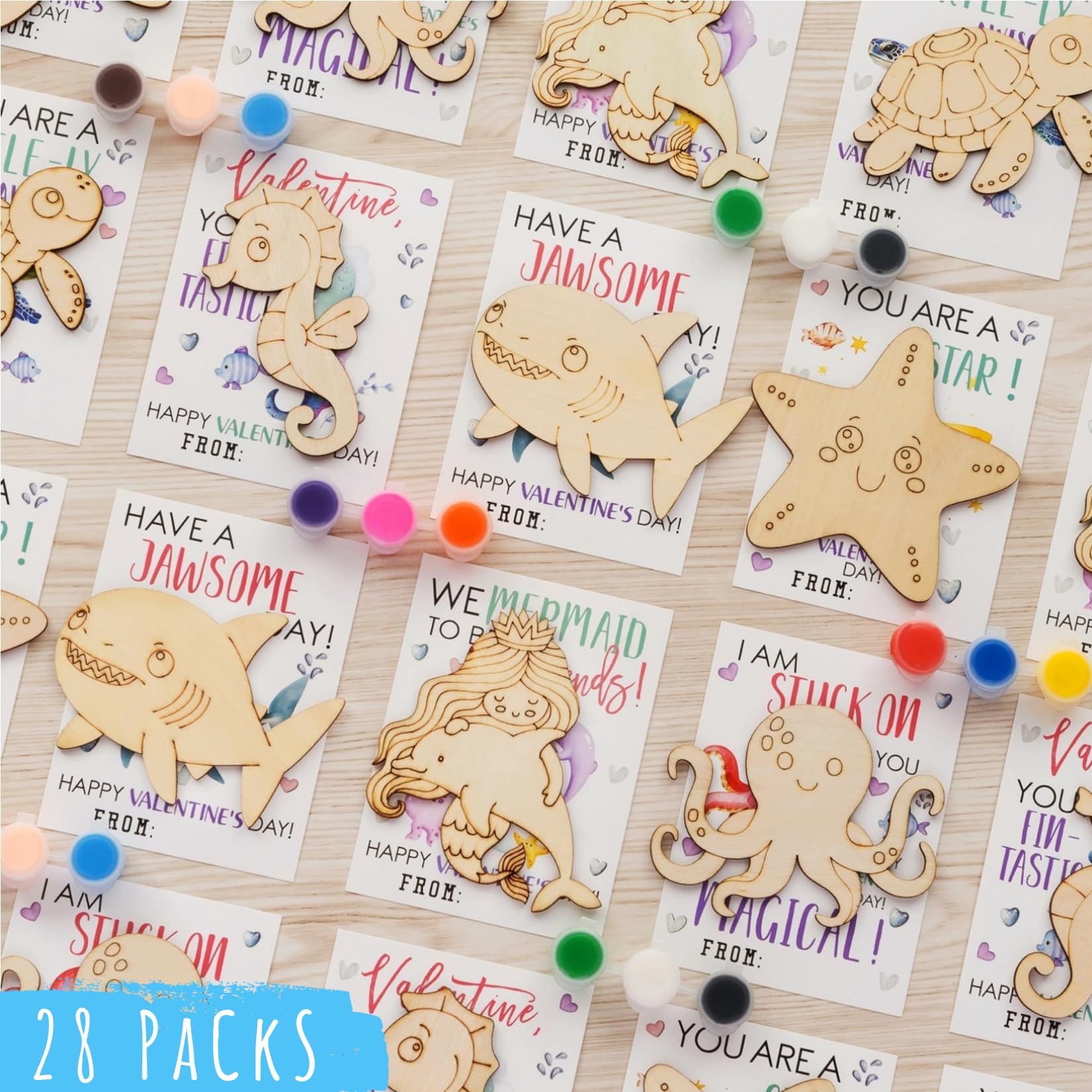 Venusfit valentines sea cards perfect for classroom exchanges and kid-friendly crafts.