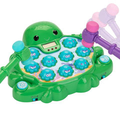 Veoasis whack-a-mole game unit in green with digital display for progress