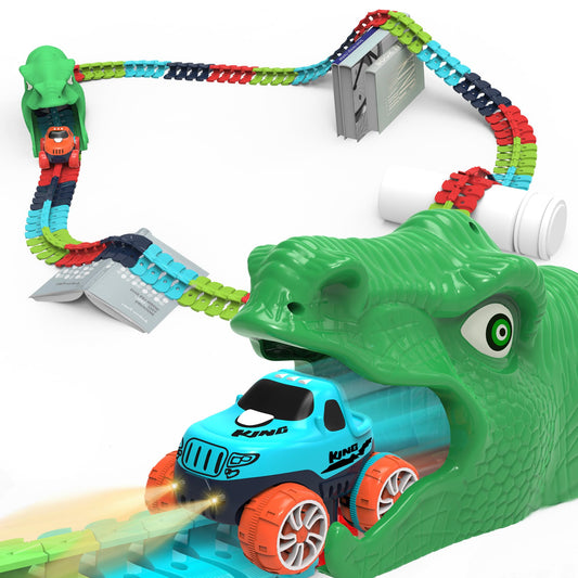 Veook race car track rail toy with modular sections for quick setup.