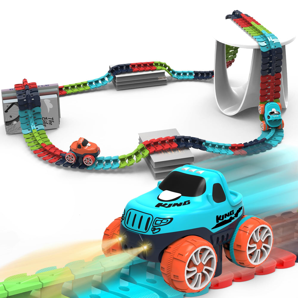 Veook race track set with 184 pieces for quick, customizable playtime.